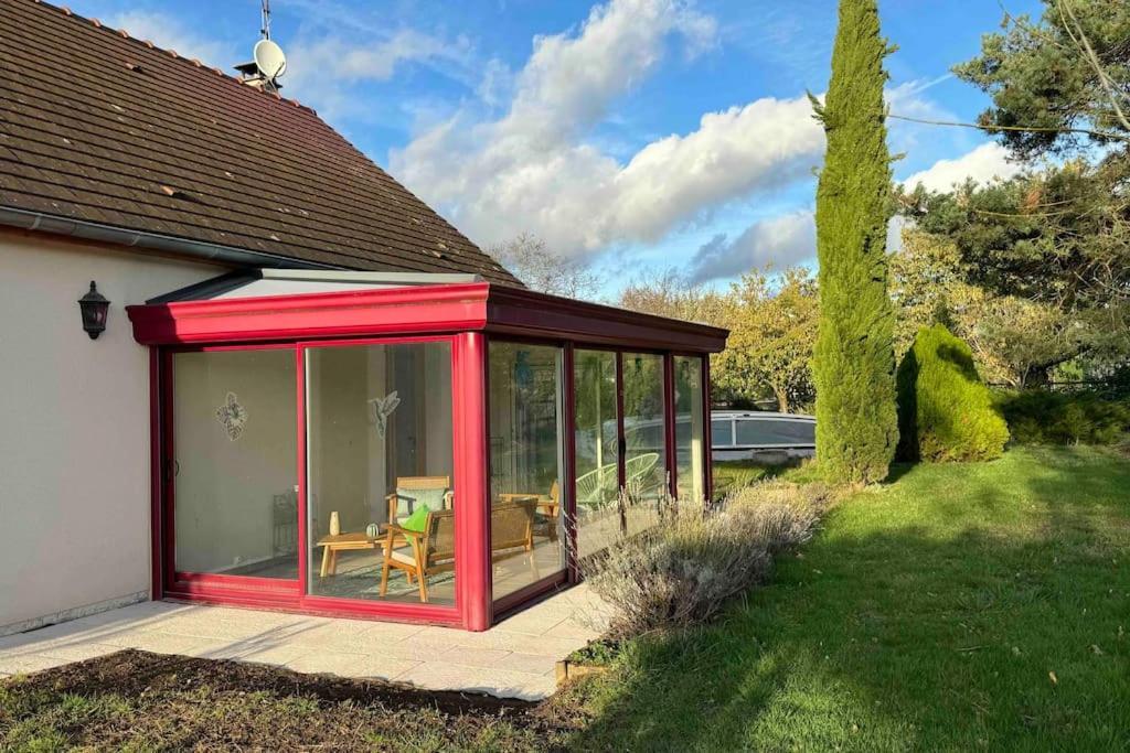 Gite 3 Etoiles Les Gourlines Avec Balneo, Veranda, Piscine Et Garage Avermes Exterior photo