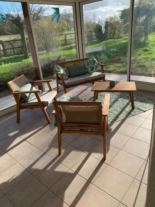 Gite 3 Etoiles Les Gourlines Avec Balneo, Veranda, Piscine Et Garage Avermes Exterior photo